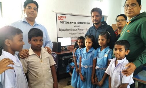AM/NS India sets up computer lab in primary school at Handia in Nuagarh Panchayat