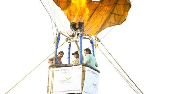 Paramotoring, Parasailing, and Hot Air Ballooning activities held at Angul’s Savitri Jindal Airport