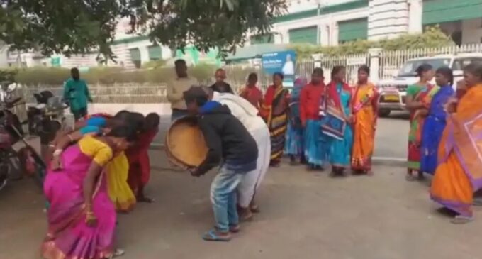 Juang tribals of Odisha protest in novel way to draw attention of authorities to apathy