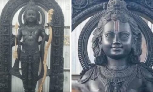 First look of Ram Lalla’s idol inside Ayodhya temple revealed