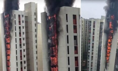 Massive fire breaks out at residential building in Maharashtra’s Dombivli