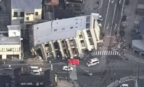 Powerful earthquakes leave at least 13 dead, destroy buildings along Japan’s western coast