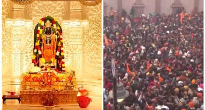 Devotees gather at Ayodhya Ram Mandir since 3 am, day after grand inauguration