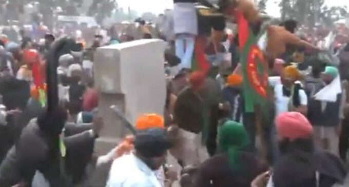 Chaos at Punjab-Haryana border as Khattar Govt uses tear gas, cane to block farmer protests