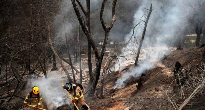 Forest fires rage on in central Chile killing at least 112 people over three days