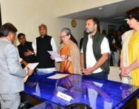 Sonia Gandhi files Nomination for Rajya Sabha from Rajasthan