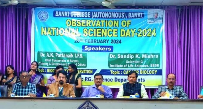 National Science Day at Banki College: Senior scientist Dr Sandip Mishra speaks on breast cancer