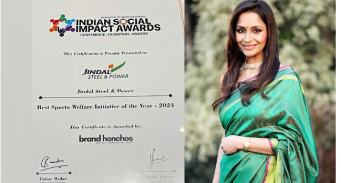 Crowning Glory: JSP receives Social Impact Award 2024 for Sports Welfare Initiatives