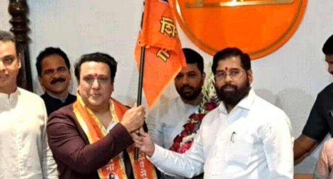 Govinda joins Shinde’s Shiv Sena, ending 14-year political ‘vanvas’, aims to enhance Mumbai’s development
