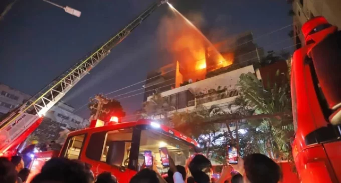 At least 44 killed in building fire Bangladesh capital