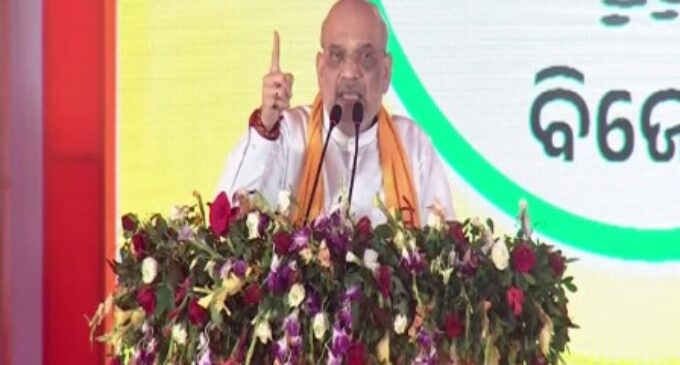 Amit Shah launches high-decibel poll campaign in Odisha, exhorts party workers to ‘overthrow’ Naveen Patnaik govt