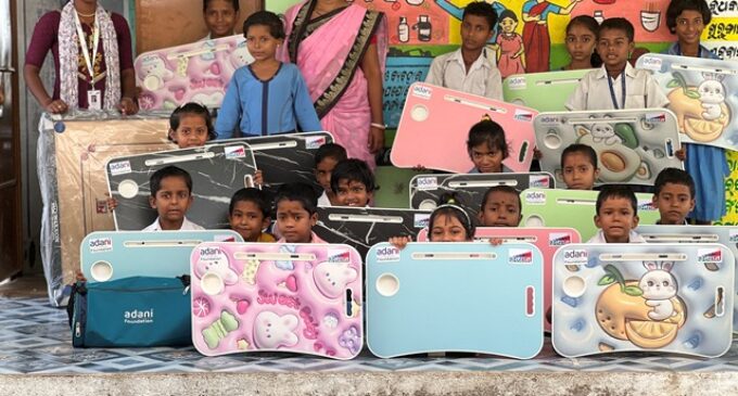 Adani Foundation distributes School equipment