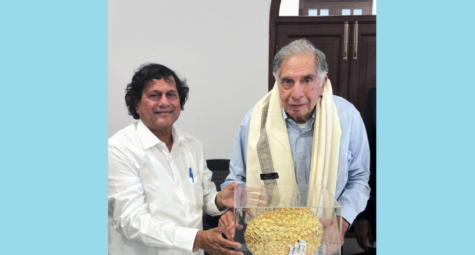 Ratan Tata receives prestigious KISS Humanitarian Award