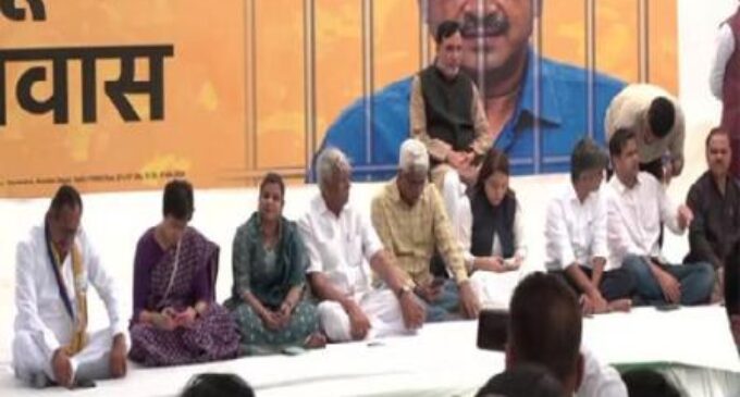 AAP leaders observe hunger strike to protest arrest of Delhi CM Kejriwal