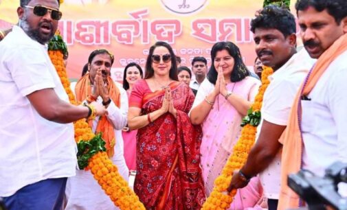 Bollywood actor and BJP leader Hema Malini campaigns in Odisha