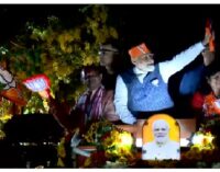 Thousands throng PM Modi mega roadshow in Odisha capital Bhubaneswar