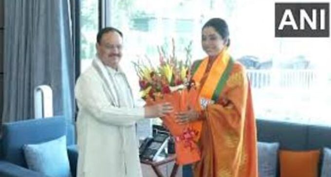 Actor Rupali Ganguly joins BJP ahead of Lok Sabha elections