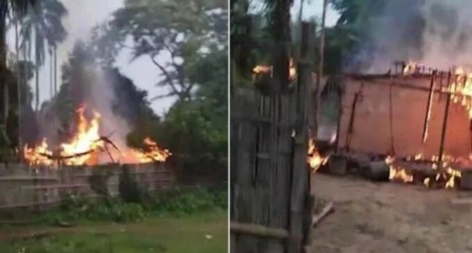 More violence in Jiribam district of Manipur; police post, forest office burnt down