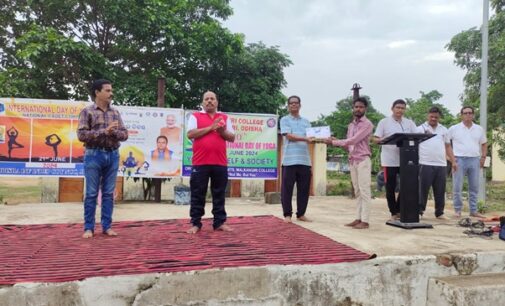 Malkangiri College Celebrates International Yoga Day with Enthusiastic Participation