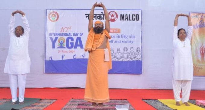 An Emulating Example: Nalco joins the Nation in celebrating International Day of Yoga