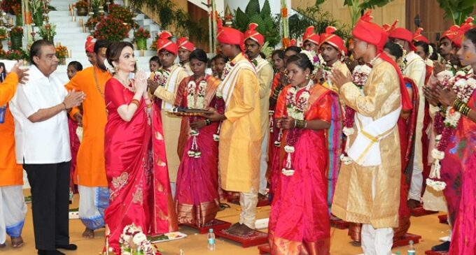 Ambani Family Wedding Celebrations Start with a Mass Wedding (Samuhik Vivah) for Underprivileged Couples