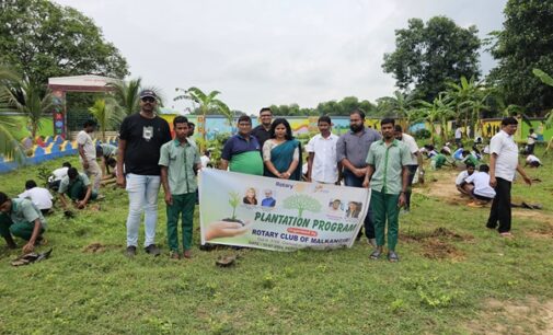 Greening Malkangiri: Rotary Club  Conducts Tree Plantation at Govt. High School, Matapaka