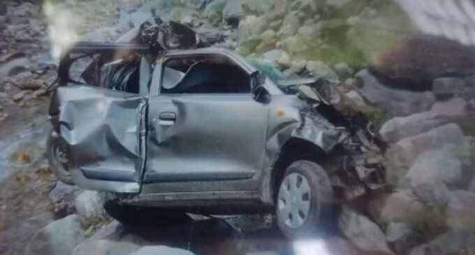 Five children among eight family members killed after car falls into gorge in J-K’s Anantnag