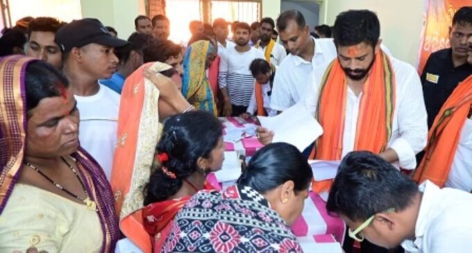 Dharmasala  MLA attends first grievance camp