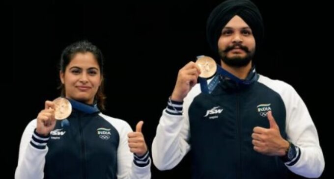 Manu Bhaker-Sarabjot Singh pair brings second bronze medal to India