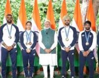 PM meets Paris Olympians on Independence Day, Hockey team gifts signed jersey