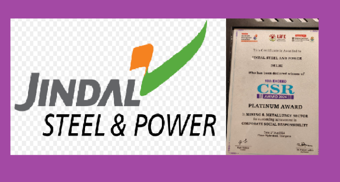 Crown for commitment: Jindal Steel & Power wins prestigious Exceed CSR Award 2024