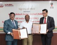 MoU signed between KABIL and Oil India Ltd. for collaboration in projects & exploration