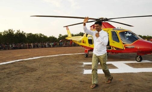 Trouble lurking for V Karthikeyan Pandian for his massive helicopter tours