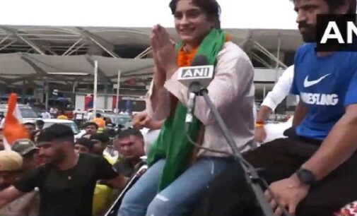 Vinesh Phogat in tears after hero’s welcome in Delhi, says ‘fight not over yet’