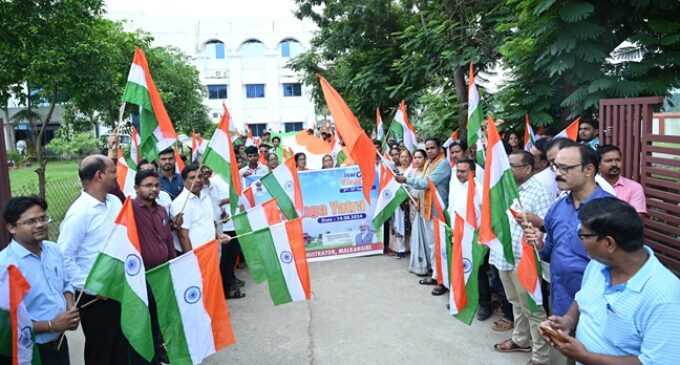 Triranga Yatra Begins with Patriotic Fervor in Malkangari, Led by MLA Narsingh Madkami