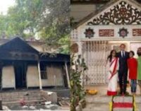 Bangladesh Hindu singer’s house, once visited by France’s Macron, set on fire