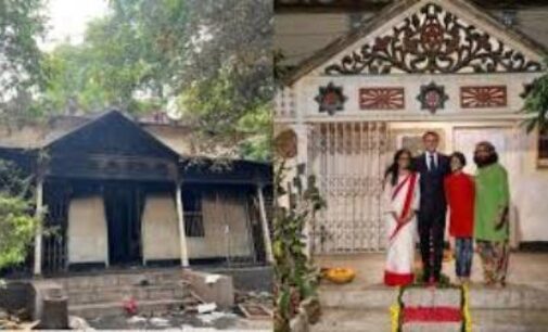 Bangladesh Hindu singer’s house, once visited by France’s Macron, set on fire