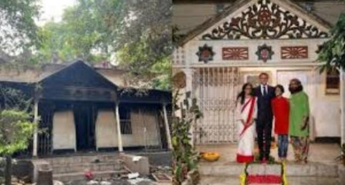 Bangladesh Hindu singer’s house, once visited by France’s Macron, set on fire