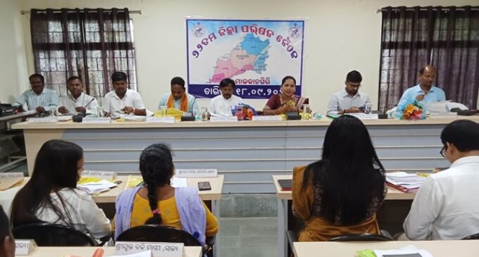 72nd Zilla Parishad Meeting Focuses on Key Development Projects in Malkangiri