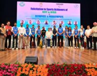 Seventeen KIIT Athletics Who Participated in Paris Olympics & Paralympics Felicitated By Varsity