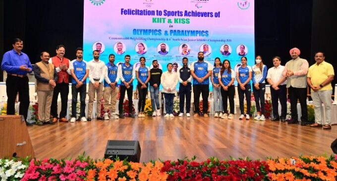 Seventeen KIIT Athletics Who Participated in Paris Olympics & Paralympics Felicitated By Varsity