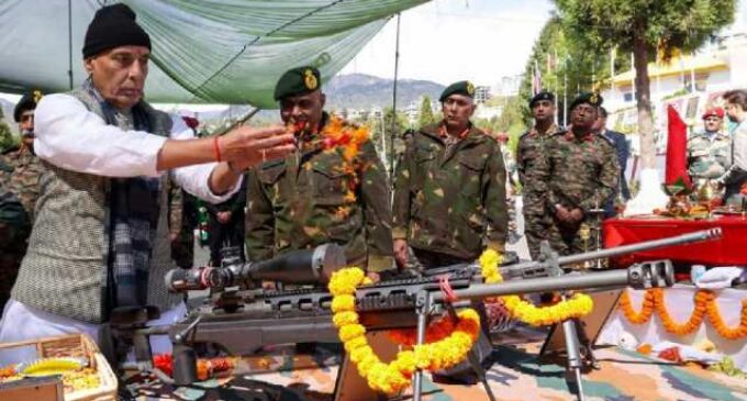 Defence Minister Rajnath Singh to celebrate Diwali with soldiers in Tawang