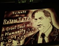 Renowned Sand Artist Manas Kumar Sahoo Pays Tribute to Ratan Tata in Puri