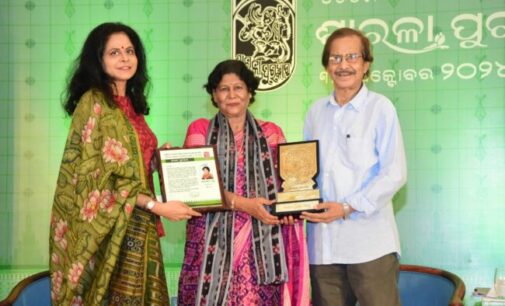 Eminent Feminist Writer Sarojini Sahoo Receives Prestigious Sarala Puraskar