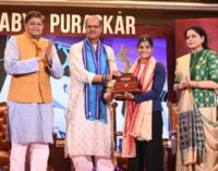 Celebrated swimmer Pratyasa Ray felicitated with 32nd Ekalabya Puraskar for 2024