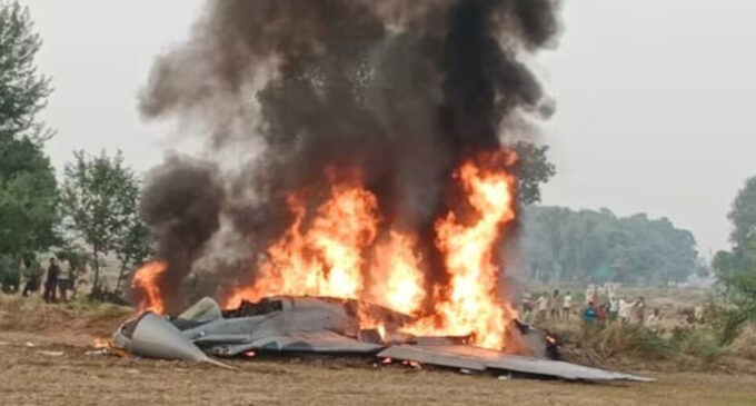 MiG-29 fighter jet crashes near Agra, pilot ejects to safety