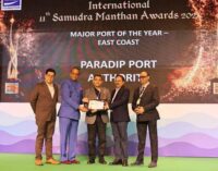 PPA bags “Major Port of the Year – East Coast” Award at 11th International Samudra Manthan Awards