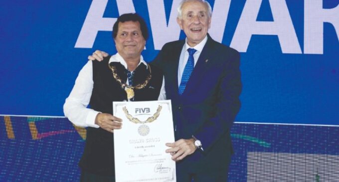 Achyuta Samanta Honoured With FIVB Grand Cross Award