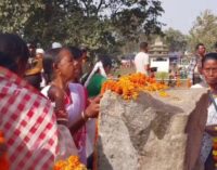 Tribals observe 19 th anniversary of Kalinga Nagar firing incident in Jajpur District In Thursday