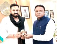 MLA Himanshu met CM Majhi to extend his New Year greetings